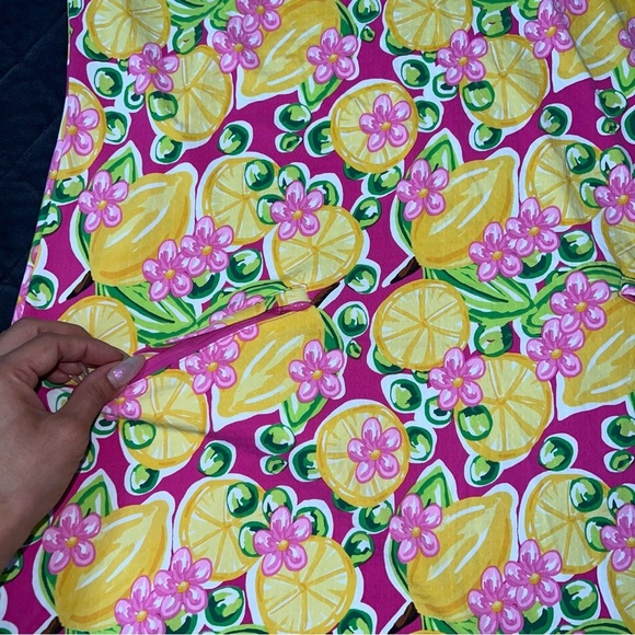 Ibkul Dress Womens Large Lemons Calista Golf SPF 50+ Floral Sheath Summer B3 - Picture 10 of 10